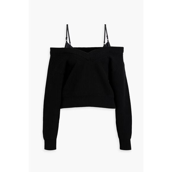 alexanderwang.t Off-Shoulder Ribbed Knit Sweater – Size S - Picture 7 of 10